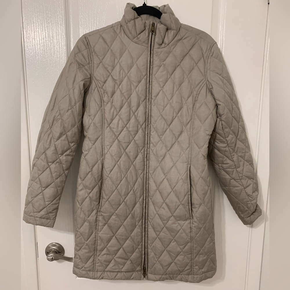 Lands’end Long Down Quilted Jacket - image 1